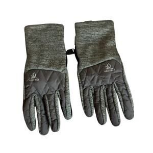 Head Women's Hybrid Sensatec Touchscreen Winter Glove Size L Gray Stretch Fleece